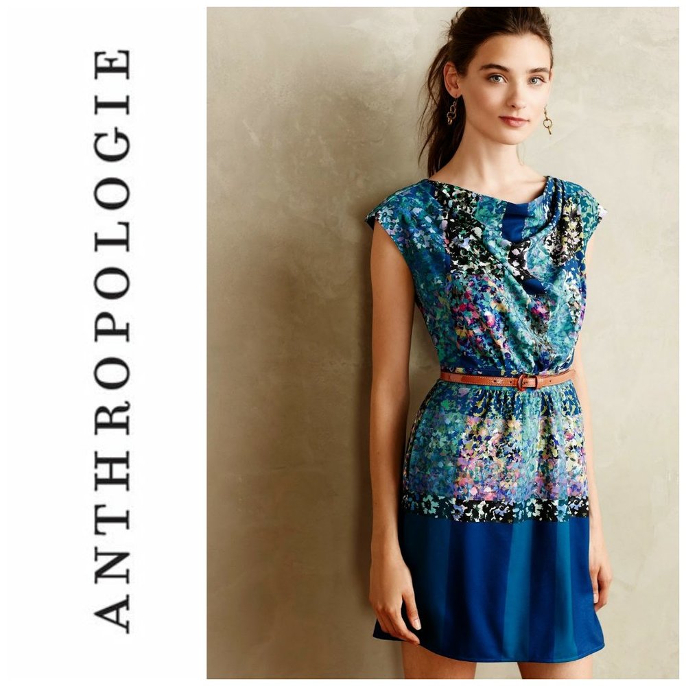 Anthropologie Painter's Palette Sheath Dress Large